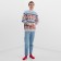 New Year. Knitted jumper KAFTAN Scandinavia size 52, blue