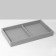 Decoration for jewelry 2 places, phlock, 21 × 12 × 3.5 cm, color gray color