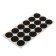 Furniture tundra, D = 25 mm, round, brown, 18 pcs.
