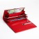 Women's wallet on magnet, red color