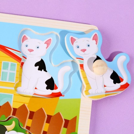 Frame-lodge "Animals on the farm"-1