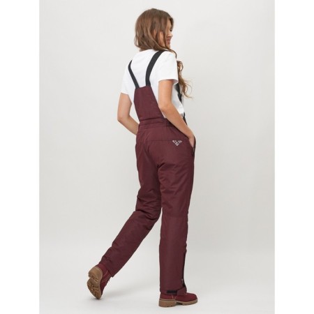 Semi -combinezone ski female, burgundy color, size 56-11