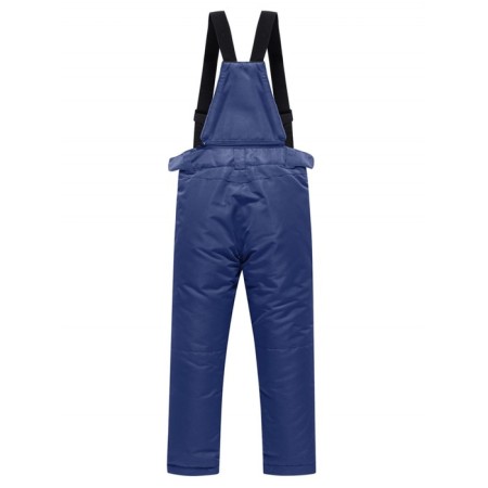 Ski pants for a boy, height 110 cm, dark blue color-1