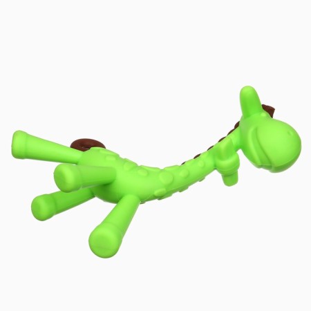 Silicone teether for teeth in the case "Girafics", color mix, crumb I-8