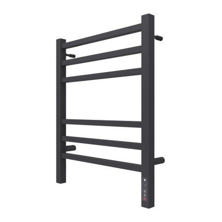 Terminus heated towel rail "Vatican" P6, 450x600 mm, dimmer, black matte-1