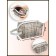 Lightning cosmetic bag, beige color