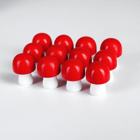 Account material "Mushrooms", 12 pcs., Size 1 pcs.: 4.5 cm