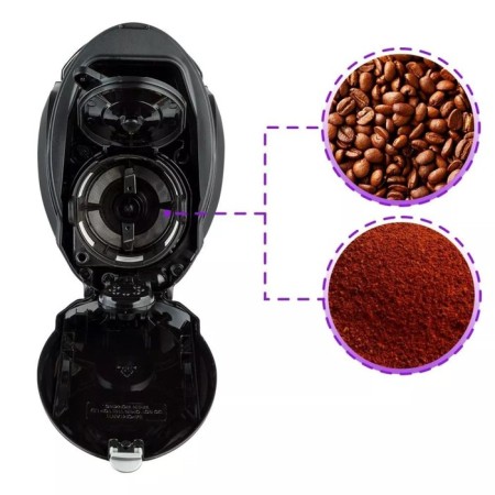 Coffee machine KitFort KT-796, drop, 800 watts, 0.42 l, black-silver-4