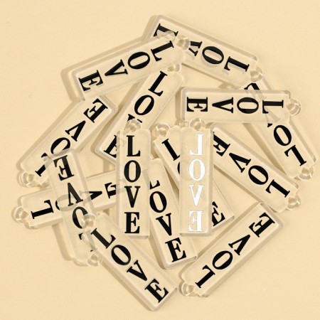 Furniture for jewelry "Love", 1 x 3.4 cm, 15 pieces-1