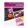 A set of subject notebooks of 48 collage sheets, 10 items, with reference material, covered cardboard, OFSET block