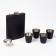 Gift set 6 in 1: Flaw 270 ml, 4 piles of 40 ml, funnel, black