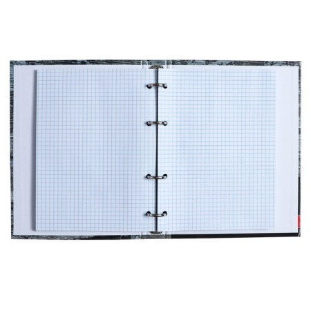 Notebook on rings, 160 sheets in the HIP-HOP cage, hard cover, glossy lamination, shift block 60 g/m2-3