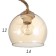 Chandelier 1106/3GD E27 40W gold 46x46x24 cm Bayerlux