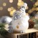 Decorative candle "Snow Bird", 9x5.8x8.9 cm, white