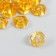 Beads for creativity plastic "Gaika" set 20 pcs Amber 1.3x1.3x0.5 cm