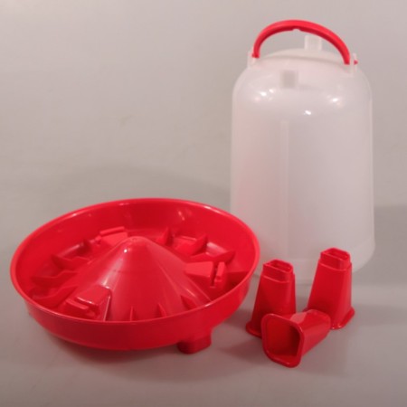 Bunker feeder for poultry for 3 kg, on legs, plastic-1