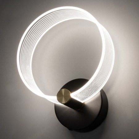 Sconces "quorum" LED 8W 3000-6000K Black 25x20x6cm-3
