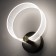 Sconces "quorum" LED 8W 3000-6000K Black 25x20x6cm