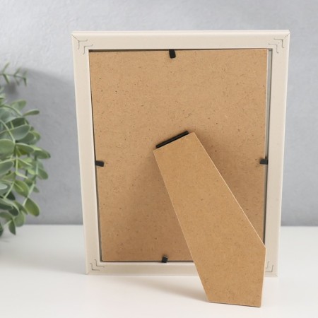 Photo frame plastic 13x18 cm "Elegy Cream" Silver internal stroke 20.2x15.2 cm-3