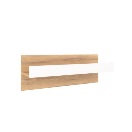 Hinged shelf "Loyce 89", 688 × 212 × 250 mm, gold oak color / white