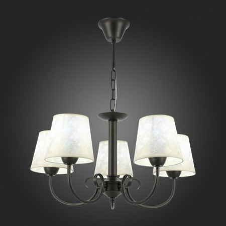 Suspended EVOLUCE lamp. Sle120303-05. Rimento. 5x40 watts, E14, 58x58x30 cm, dark -gray color-2