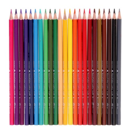 Pencils 24 colors BrunovisConti Easycolor, three -sided-1