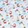 Glossy packaging paper "Cute animals", 70 x 100 cm, 1 sheet