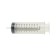 Technical syringe for pumping fluid, 500 ml, tube 100 cm