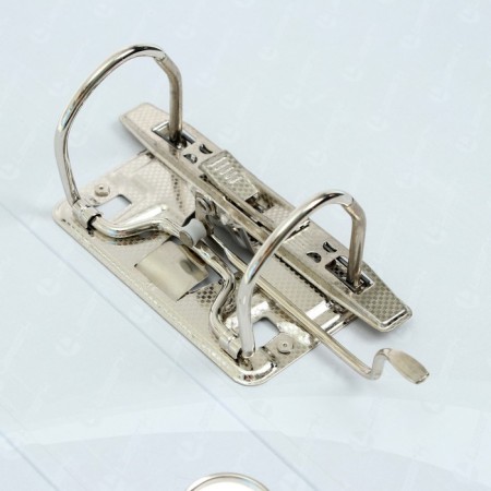 A4, 75 mm, calligrata registrar folder, PVC, embossing "Len", metal edging, pocket for a spine, assembled, assembled, mix-10