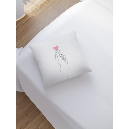 Pillowcase decorative “sign of love”, on lightning, size 45x45 cm-1
