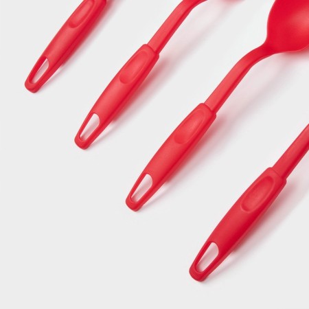 A set of kitchen supplies of the Dolyan Rainbow, 30 cm, 4 objects, red color-3