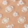 Nail stickers "3D patterns", voluminous, white color