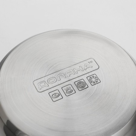 A stainless steel pan with a luxury luxury lid, 2.2 l, d = 19 cm-8