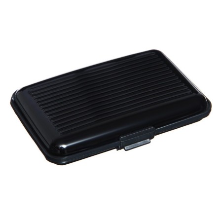 The visitor is plastic, metal, with departments inside, black-1