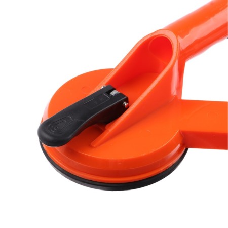 Vacuum suction cupid for gluing glasses in the car, d 12 cm, orange-2