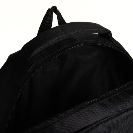 Youth backpack on a zipper, 4 pockets, black/blue color-5