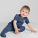 Body children with short sleeves Basic, height 62 cm, blue color