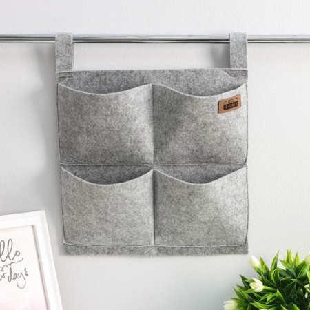 Organizer for storing the suspended Classic, 4 pockets, 35 × 35 cm, color gray color-2