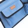 Bag - carrying for animals "strips" with organizer, blue, size m, 44.5 x 26 x 40 cm