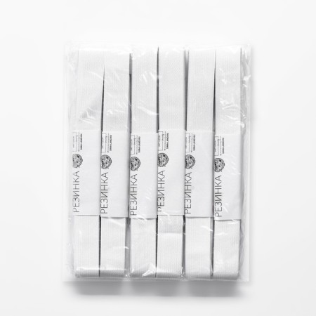 Glaps linen, 20 mm, 2 ± 0.5 m, 6 pcs, white color-3