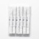 Glaps linen, 20 mm, 2 ± 0.5 m, 6 pcs, white color