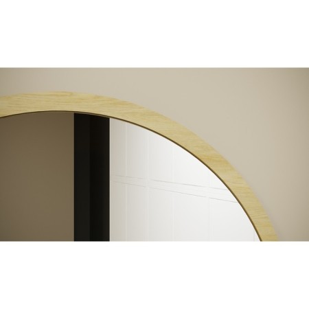West hinged mirror, 450 × 450 mm, amber oak color-1