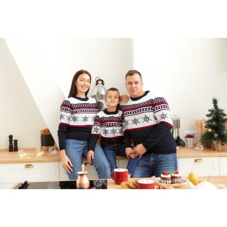 Jumper Knitted Children's Kaftan "Snow" R.32, (110-116 cm)-3