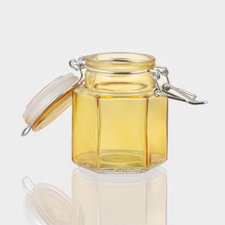 Glass jar for spices with a gourmet lock "Glass", 100 ml, 5.5 × 8 cm, color mix-5