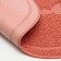 2-in-1 rug for a bowl/animal toilet two circles, 47 x 26 cm, pink