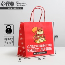Gift package “Next year will be better”, 22 x 22 x 11 cm, new year