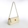 Bag Women's Messenger on the Textura valve, medium size, milk color