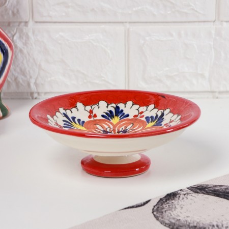 Candy of Rishtan ceramics "Flowers", red-1