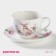 Tea couple Porcelain shares "Bunny", 2 items: a cup 250 ml, a saucer d = 15 cm, white color