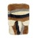 A set of bathroom mats "Albina", 2 pcs: 50 x 80 cm, 55 x 55 cm, brown color
